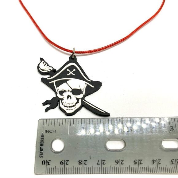 Pirate Soft PVC Waxed Rope Cord Kid Necklace (W3) - Picture 3 of 4